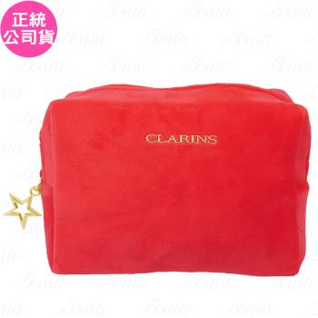 CLARINS克蘭詩 派對閃耀紅化妝包(公司貨)