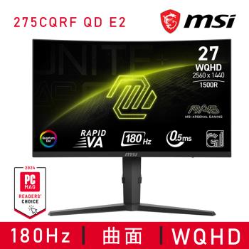 【MSI 微星】MAG 275CQRF QD E2 電競螢幕