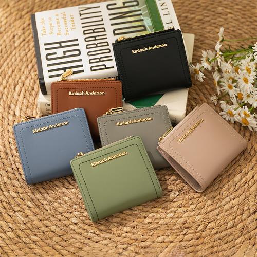 【金安德森】Carol 壓扣短夾-多色任選