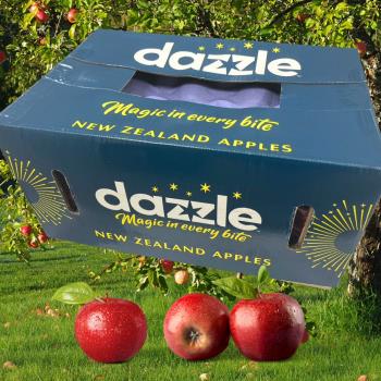 【RealShop 真食材本舖】紐西蘭Dazzle蘋果30-35顆原裝箱 約9.5公斤