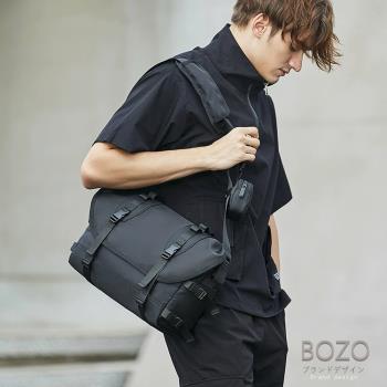【BOZO伯樂】街頭潮流時尚休閒.運動包斜背包B6082-經典黑