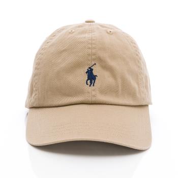 Ralph Lauren 小馬logo刺繡棒球帽(米色/藍logo)