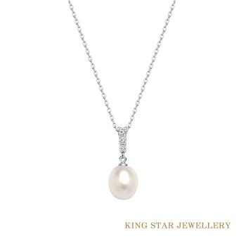 King Star  天然淡水珍珠項鍊 8-9mm 優雅款