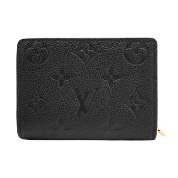 Louis Vuitton Clea 壓花牛皮拉鍊零錢短夾 (M80151-黑)