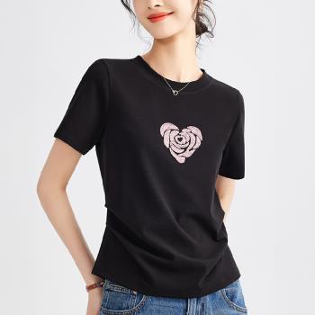 【LANNI 藍尼】★收腰修身愛心素面上衣(女上衣/休閒/百搭/T恤)