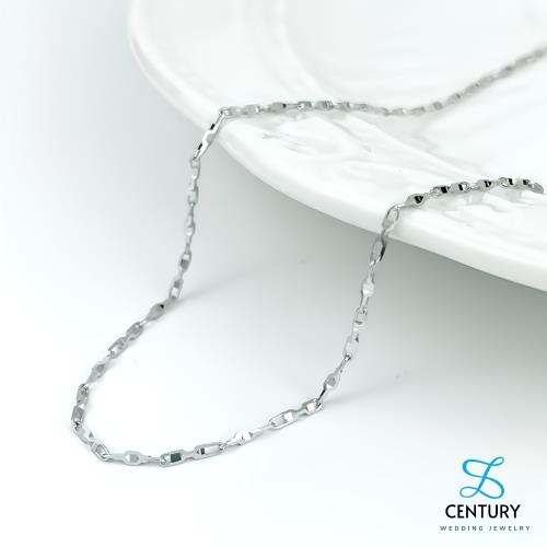 【世紀白金】Pt950鉑金項鍊 白金元寶鍊 兩段式調整長度43~45公分