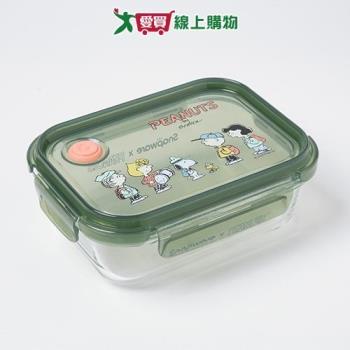 Snapware 康寧史努比玻璃保鮮盒-長方形660ml 保鮮盒 玻璃【愛買】