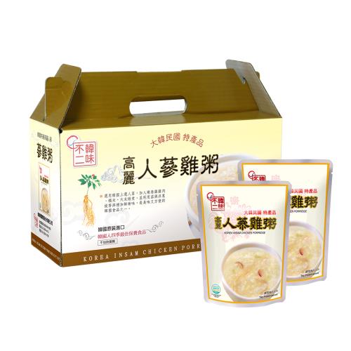 限時買二送一!【韓味不二】優惠組合-高麗人蔘雞粥10入禮盒*2盒組