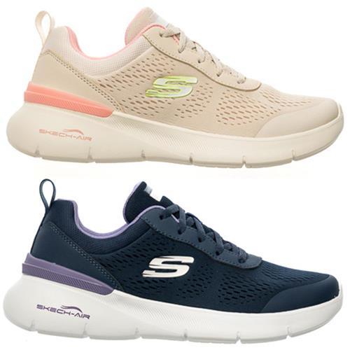 Skechers 健走鞋 女鞋 Skech-Air Dynamight 2.0 米粉/深藍【運動世界】150370NTPK/150370NVLV