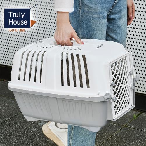 Truly House 寵物手提車載寵物箱/寵物航空箱/貓籠/狗籠/貓箱/狗箱 (兩色任選)