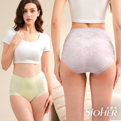 【SiOHER 熹歐禾】8件組 ★ 韓國鑽光羽翼高腰蠶絲褲/蕾絲內褲/無痕內褲/女內著/女內褲