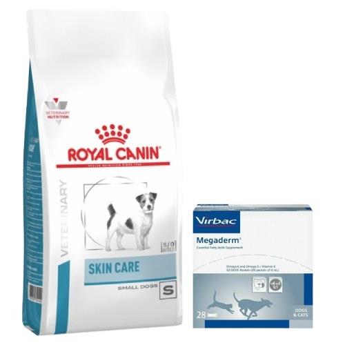 皇家SKS25 犬 皮膚病小型犬配方乾糧 2kg*1包+維克健膚樂*1盒