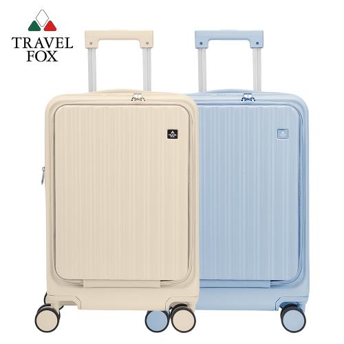TRAVEL FOX 旅狐 20吋爵士旅人上掀式前開加大拉鍊行李箱
