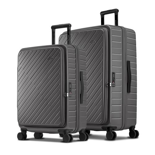 Arowana亞諾納 斜紋上開河馬行李箱