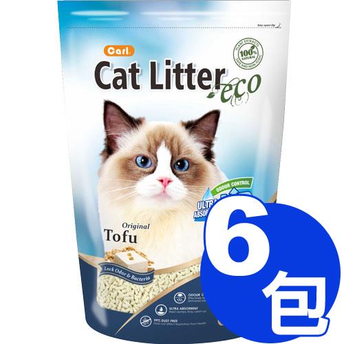 【CARL 卡爾】環保豆腐貓砂 原味6L × 6包