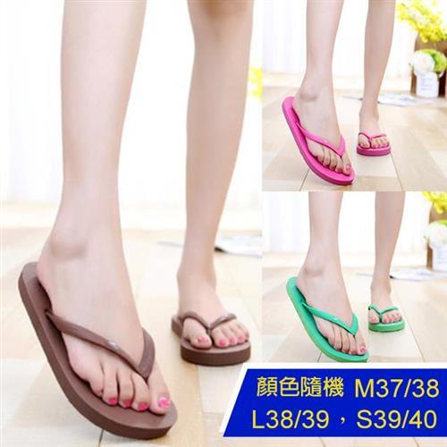 【Alice】現貨純色輕便簡約夾腳拖
