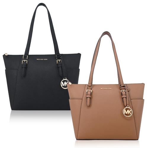 MICHAEL KORS 雙口袋素面PVC托特包(大/多色選)