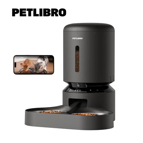 PETLIBRO 膠囊寵物自動餵食器 視訊版 5L雙碗-黑/白色