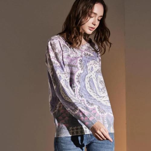 【SiOHER 熹歐禾】★特選白金級彩繪羊毛衫三件組 (女上衣/圓領/羊毛上衣/休閒)