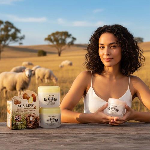 【AUS LIFE 澳思萊】黃金羊毛脂乳油木果保濕綿羊乳霜*2+金盞花保濕綿羊乳霜*2