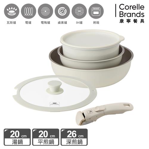 【美國康寧】WORLD KITCHEN 鑄造鈦不沾鍋具六件組