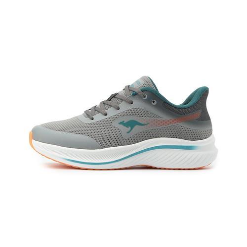 KANGAROOS RUN LUNAR 寬楦輕量跑鞋 灰橘 KM51768 男鞋 鞋全家福
