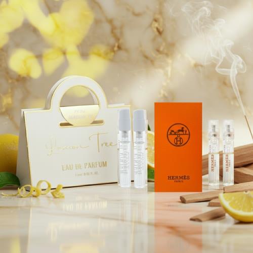 【香頌奢養組】(2+1瓶)Hermes針管二入組(橘采星光2ml+大地冷冽2ml)+法國MAISON W 1955淡香精1.5ml(兩款任選)