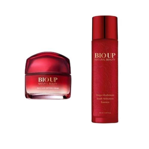 【全效呵護】BIO UP 自然美 紅妍超導青春露150ml *3入+ 自然美超分子彈力微雕霜50g*3入