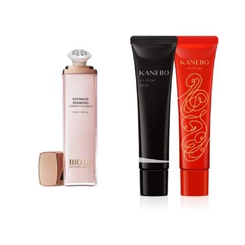 【全效呵護】 Kanebo 佳麗寶 KANEBO 隱形水膜庇護精華凝乳60g再送12g+ BIO UP 自然美 皇家黑鑽蜂亮眼睛華20ml *3入
