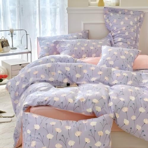 【AGAPE 亞加‧貝】《40支天絲》100%純天絲-印花款 雙人5x6.2尺鋪棉兩用被床包四件組(多款任選)