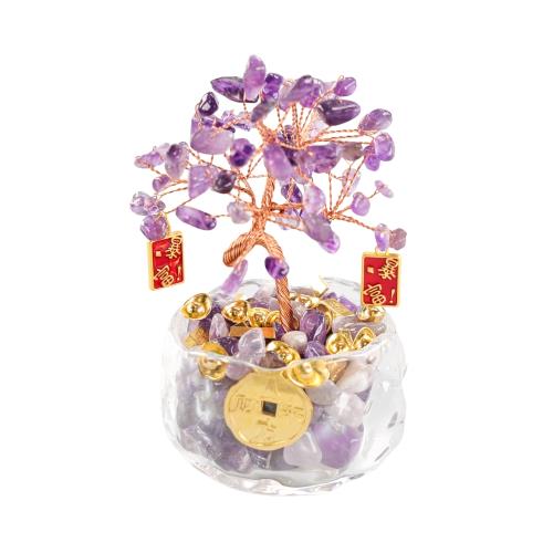 【雨揚珍品】富貴發財紫水晶樹 (招貴人/增智慧/事業運)