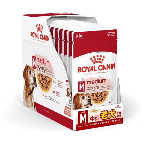 法國皇家SHNW中型老犬主食濕糧M+7W 140Gx10包/盒