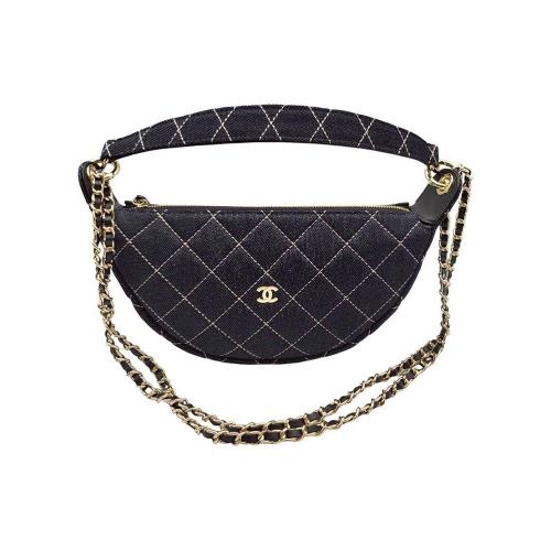 【二手精品 9.9成新】CHANEL香奈兒Denim Mini Classic手袋(禮品包/有盒有防塵袋無卡) 編號L269
