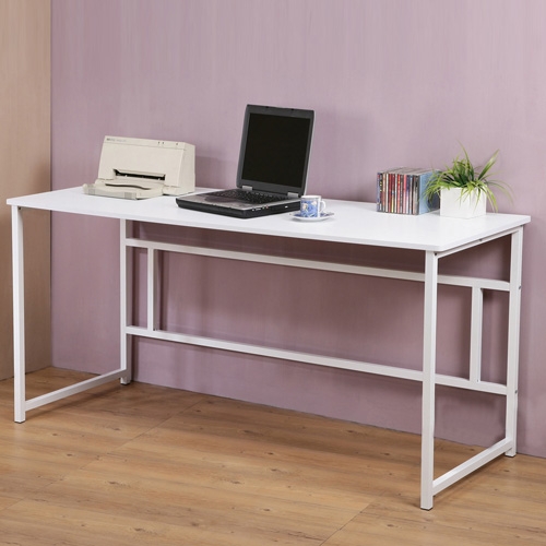 《BuyJM》簡約時尚加大型工作桌/電腦桌/白色-寬160cm