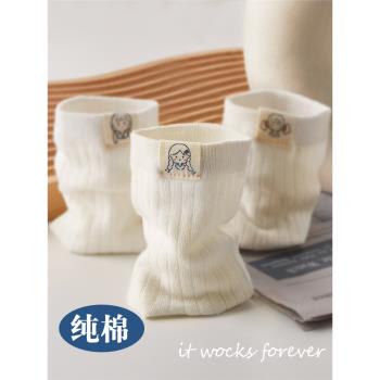 襪子女白色夏款純棉可愛襪子