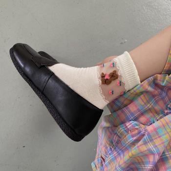 襪子女日系甜美可愛小熊時尚襪子
