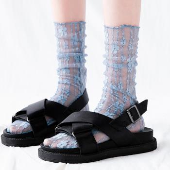 夏時尚韓版日系甜美女鏤空蕾絲襪