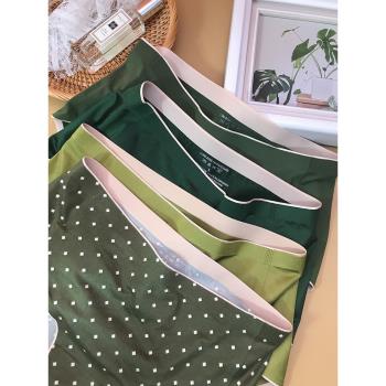 女外貿夏季純棉抗菌綠色時尚內褲