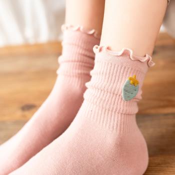 襪子女立體草莓圖案日系甜美襪子