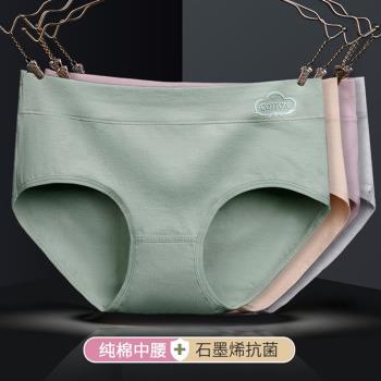 純棉無痕石墨烯抗菌胖MM三角內褲