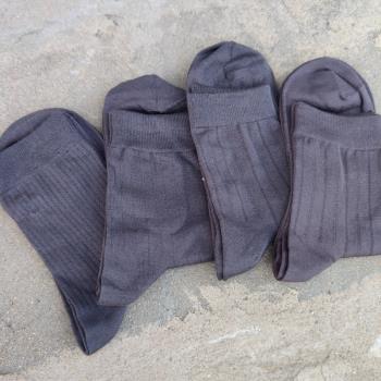 男士深灰色吸濕排汗夏季休閑襪