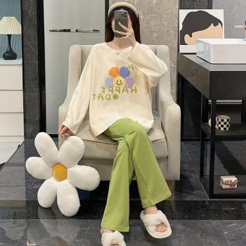 女春秋季全棉卡通學生冬天睡衣