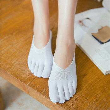 女天鵝絨夏季分趾透氣吸汗五指襪