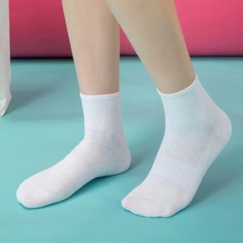 耐爾女健身純棉專業吸汗運動襪