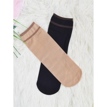 綠康天鵝絨牛奶絲男女膚短襪中厚款吸濕時尚常規簡約短筒純色襪子
