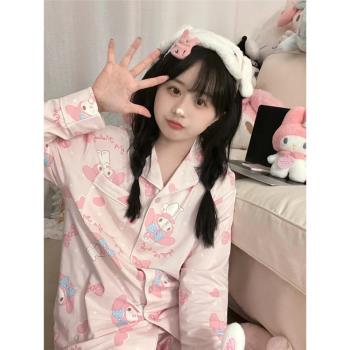 ins風少女純棉美樂蒂學生睡衣