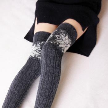 秋冬季日系羊毛保暖堆堆襪套護腿