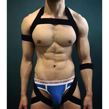 男士性感衣服夜店酒吧演出肩帶