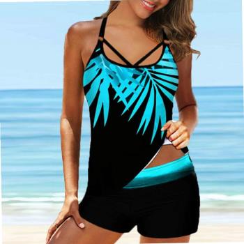 2021 Summer Female Beach Bathing Suit Two Pieces Plus Size