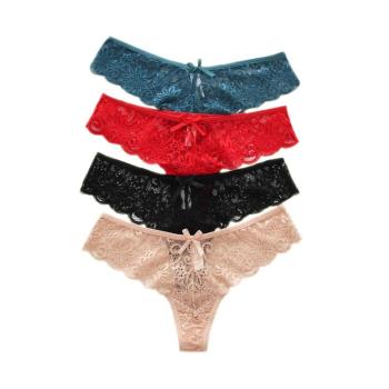 Women Panties Lace Underwear T-back Thong 蕾絲內褲女丁字褲